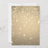 Elégant or 70e anniversaire Invitation (Dos)