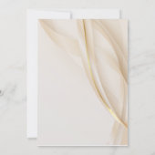 Elégant or Abstrait Faire-part de mariage moderne (Dos)