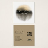 Elégant or aquarelle Abstraite Profie Card (Devant & derrière)