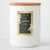 Elégant Or Black Floral produit Étiquette Beauté & (Devant)