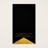 Elégant or BlackGold Foil Edge collier bijouterie (Dos)