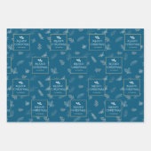 Elégant or blanc Feuilles d'hiver Mistletoe (Devant 2)