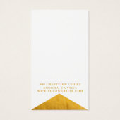 Elégant Or Blanc Foil Edge Oreille Bijoux (Dos)