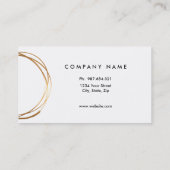 Élégant, or, carte de visite bilatéral (Dos)