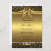 Elégant or Damask Quinceanera Invitation (Dos)