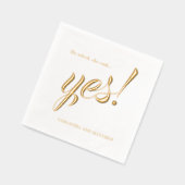 Elegant Or Elle A Dit Oui Partie Engagement (Gauche)