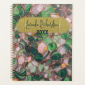 Elégant Or Émeraude Vert Mosaïque annuel (Devant)