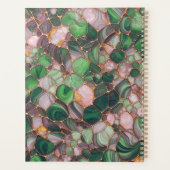 Elégant Or Émeraude Vert Mosaïque annuel (Dos)