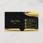 Elégant or et Carte de visite noir (Dos)