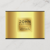 Elégant or et Carte de visite noir (Devant)