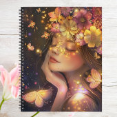 Elégant or et florale rose avec papillons