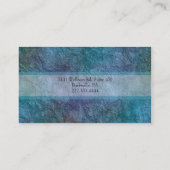 Elégant or et vert Carte de visite de look d'huile (Dos)