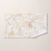 Elégant Or Fleurs de Fleurs de Fleurs de Cerisier  (Serviette à main)