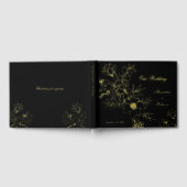 Elégant or Floral Fleurs Mariage noir (Complet)