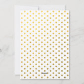 Elégant or Floral Joy Carte photo de vacances (Dos)