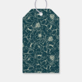 Élégant or Floral Mariage étiquette cadeau (Dos)