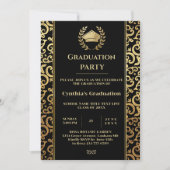 Elégant or Frame Graduation Party Invitation (Devant)