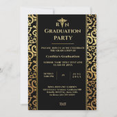 Elégant or Frame Graduation Party Invitation (Devant)