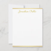 Élégant or manuscrit script texte Modèle plat (Devant)