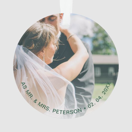 Elégant or notre premier Noël en tant que Mr & Mrs (dos)