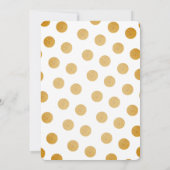 Elégant or Nouvel An Eve Party Invitation (Dos)