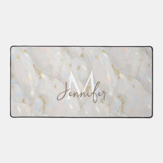 Élégant or Opal pierre de marbre Monogramme (Recto)