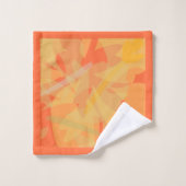 Elégant or orange Abstrait floral (Gant de toilette)