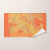 Elégant or orange Abstrait floral (Serviette à main)