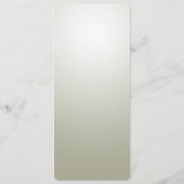 Elégant or Ornate Mariage Menu (Dos)