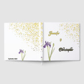 Elégant or & Pale Purple Aquarelle Iris Mariage (Complet)