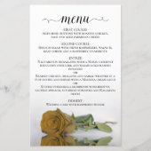 Élégant or Rose Budget Mariage Menu (Devant)