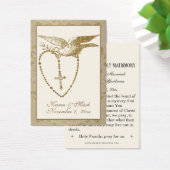 Elégant or Saint-Esprit Mariage Cartes saintes (Bureau)