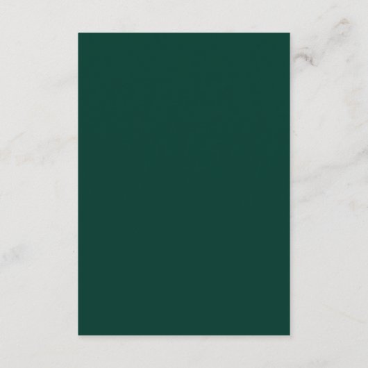 Elégant or sur vert Art Déco souhaitant bien Carte (Dos)