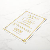 Elégant or traditionnel Mariage Foil Invitation (Rotation)