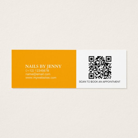 Elégant Orange Blanc Floral Nails Moderne Rabais (Dos)