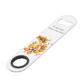 Elégant Orange Flowers - Customisez votre propre (Devant angulaire)