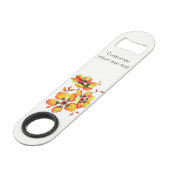 Elégant Orange Flowers - Customisez votre propre (Dos Angle)