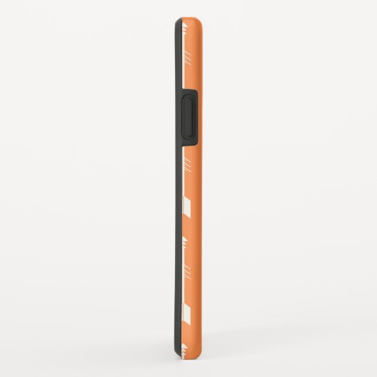Elegant Oranje en witte pijlen Case-Mate iPhone Case (Achterkant/rechts)