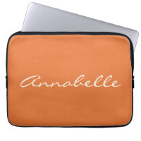Elegant Oranje handgeschreven Script Name Custom