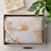 Elegant Oranje Waterverf Maple Leaves Autumn Herfs Tissuepapier (Geschenk)