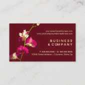 Elegant Orchid Visitekaartje (Achterkant)