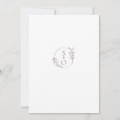 Elegant Orchid Wedding Invitation Photo Card (Dos)