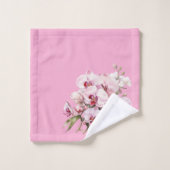 Elégant orchidée rose et noire (Gant de toilette)