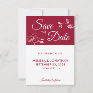 Elegant orchideeën modern floral simpel Save the D