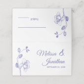 Elegant orchideeën simpele romantische bruiloft fl (Buitenkant ongevouwen)