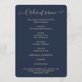 Elégant ordre photo de service Gold Blue Programme (Dos)