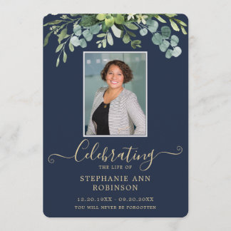 Elégant ordre photo de service Gold Blue Programme