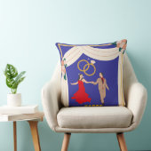 Elégant oreiller à lancer Fiançailles Sky Blue, (Chaise)