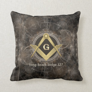 Élégant Oreiller à lancer maçonnique