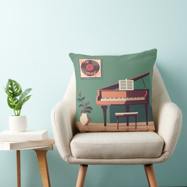 Élégant Oreiller Grand Piano (Chaise)